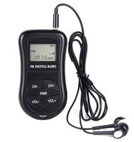 Amicc Small Pocket Radio Digital DSP LCD Stereo FM Mini Receiver with Headphones