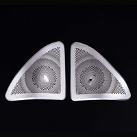 Aluminum Alloy Car Door Treble Speaker Decoration Cover Trim 2pcs For Mercedes Benz W222 S Class S320 S400 AMG 2014-2017