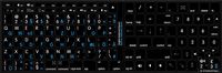 MAC ENGLISH-GERMAN KEYBOARD STICKERS BLACK BACKGROUND