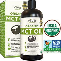 Organic MCT Oil for Morning Coffee - Best MCT Oil Keto Supplement for Sustained Energy, Paleo Diet Certified, 32 fl oz
