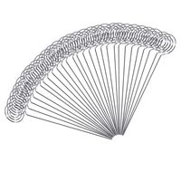 50pcs DIY Heart Ring Loop Star Shape Craft New Wire Clip Card Note Photo Memo Holder Metal Clamp Clay Cake Accessories Decor (Ring loop)