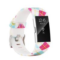 honecumi Colorful Watch Band Replacement for Fitbit Charge 2 Wrist Strap for Men & Women Quick Release Strap Band Compatible with Fitbit Charge 2 Smart Watch-Large Size -Yellow line