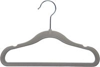 AmazonBasics Kids Velvet Non-Slip Clothes Hangers, 30-Pack, Grey - AQ-K0011