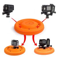 GoFrisbee - Frisbee Floating Mount for GoPro Accessories Hero Hero3 Hero4 Hero5 SjCam Eken Action Camera Floaty Float Buoyancy Waterproof Flying Disc - Used for Pets Dog Fetch by ADIKA