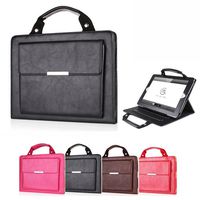 iPad Case Air, Stylish Handbag Design,Multiple Viewing Angle Stand, elecfan Protective Business Case Cover Shell with Little File Pocket for 9.7 inch iPad Air - Black