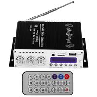 Acouto Car Digital Bluetooth Stereo Audio Amplifier Mini Hi-Fi Digital Power Amplifier(Black)