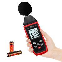 Decibel Meter Digital Sound Level Meter 30-130dB(A) Range Sound Pressure Level Reader Noise Volume Measuring Instrument Self-Calibrated Decibel Monitoring Tester (Battery Included)