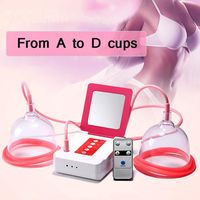 SUN RDPP Breast Massage Electric Massager Vacuum Cups Breast Massager Breast Enhancement Instrument,4 Sizes,XL