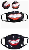 （2 Pack） Mouth Mask Anime Simulated Zip Teeth Cosplay Face Mask Props Accessories for Girls Boys