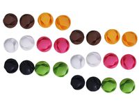 yueton 24pcs Colorful Double Hole Desktop Wire Cord Cable Clip Management Cable Organizer Cord Holder
