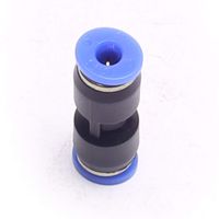 DEVMO 5PCS 4mm to 4mm Tube Air Pneumatic Push in Straight Gas Fittings Plastic Quick Connectors Fitting