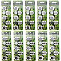 eCoreCell (50pcs) CR1620 5009LC 3V 3 Volt Lithium Single Use Non-Rechargeable Button Coin Cell Battery