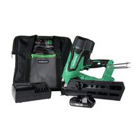Metabo HPT Cordless Framing Nailer Kit, 18V, Brushless Motor, 2" Up To 3-1/2" Framing Nails, Compact 3.0 Ah Lithium Ion Battery, Lifetime Tool Warranty (NR1890DR)