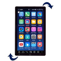 YODY Single Din Car Stereo Android 9.0 Octa Core 10.1 Inch IPS Touch Screen Car Radio in Dash Head Unit,Built-in DSP,Support Bluetooth GPS Navigation WiFi Mirror Link OBD2 Multimedia Player (NO DVD)