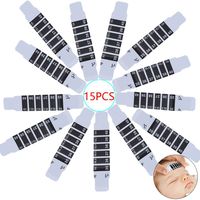 15 Pcs Forehead Thermometer Strips-Instant Read Forehead Thermometer Strips,Reusable Thermometer Strip for Checking Baby Kid Adult Temperature,95℉to 104℉,Travel-Sized