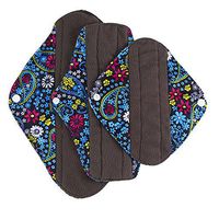 melupa Bamboo Reusable Sanitary Pads - Cloth Sanitary Pads | Light Incontinence Pads | Washable Menstrual Pads - 3 Pack Pads