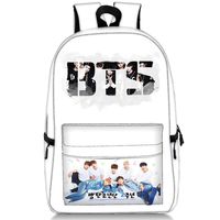 NUOFENG Kpop BTS Backpack Bangtan Boys Starry Sky Satchel Schoolbag Casual Daypack Laptop Bags (H06)