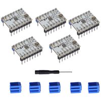 TMC2208 V1.2 3D Printer Stepper Motor Driver Module, YOTINO with Heat Sink Screwdriver for 3D Printer Mother Boards Reprap MKS Prusa