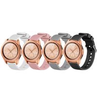 QINICHEN Compatible for Samsung Galaxy Watch (42mm 46mm) Bands, 20mm 22mm Silicone Strap Sports Replacement Wristband for Galaxy Watch 42mm 46mm,Women Man (4 Pack B for Galaxy Watch (42mm))