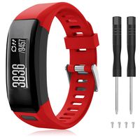 Younsea Compatible Garmin Vivosmart HR Watch Band, Accessories Adjustable Soft Silicone Replacement Wrist Watch Strap Designed for Garmin Vivosmart HR Smart Sport Watch(NO for Vivosmart HR+) (A)