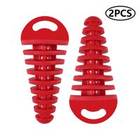 MELIFE 0.6"-1.5" Muffler Exhaust Wash Plug for 2 Stroke Motorcycle Dirt Bike ATV Quad Pit Dirt Bike Scooter Moped Motorcycle KTM CR KX RM YZ 80cc 125cc 150cc 250cc Exhaust Silencer 2 Pcs - Red