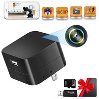 Hidden Camera Charger Nanny Cam HD 1080P Surveillance Camera Motion Detection for Home Security Wide Angle Lens