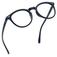 LifeArt Blue Light Blocking Glasses, Anti Eyestrain, Computer Reading/Gaming/TV Glasses for Women Men, Anti UV, Anti Glare (Navy, 2.50 Magnification)