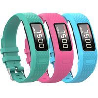 QGHXO Band for Garmin Vivofit 1 / Vivofit2, Soft Silicone Replacement Watch Band Strap for Garmin Vivofit 1 / Garmin Vivofit 2 Activity Tracker, Small, Large, Ten Colors