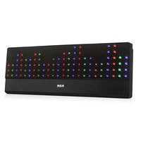 RCA Music LED Color Lightwall Sound Bar Speaker - Bluetooth, Digital FM Radio, USB Charger, (Smartphones, Tablets, mp3s) - (RAS1609BLE)