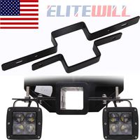 ELITEWILL 2'' Tow Light Bracket Steel Tow Hitch Mounting Bracket Dual LED Backup Reverse