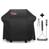 Kingkong Grill Cover 7106  Cover for Weber Spirit 200 and 300 Series Gas Grill Including Grill Brush,Tongs and Thermometer