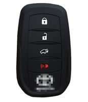 Rpkey Silicone Keyless Entry Remote Control Key Fob Cover Case protector For 4 button Toyota Crown Fortuner Highlander RAV4 Land Cruiser Mirai