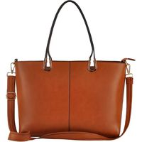 Laptop Tote Bag,15.6 Inch Business Laptop Bag,Large Tote Bag Handmade Metal Handle,Brown