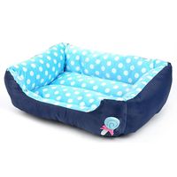 Miseku Cute Square Shape Soft Dot Print Washable Home Warm Pet Bed Shoulder Bags