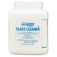 Beer Clean Glass Cleaner, Unscented, Powder, 4 Lb. Container, New