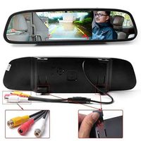 iMeshbean 4.3" Car TFT LCD Mirror Monitor for Reverse Car Rear View Backup Camera Parking