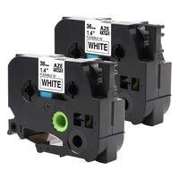 Markurlife Compatible Label Tape Replacement for Brother TZe-FX261 tzeFX261 Flexible Cable Wire Cable Label Tape for PT-E500,Black on White 36mm (1.4"),Against Heat and Electrical Current 2 Packs