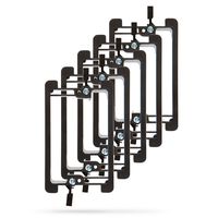 Buyer's Point Single Gang Low Voltage Mounting Bracket Device [UL Listed] (1 Gang, 5 Pack), for Telephone Wires, Network Cables, HDMI, Coaxial, Speaker Cables (5)