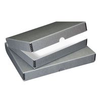 Lineco Archival Folio Storage Boxboard, Acid-Free with Metal Edges, 11.5 X 14.5 X 1.75 inches, Gray (717-2114)