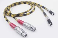 Youkamoo 2 XLR Female to RCA Male 2XLR to 2RCA, Dual XLR to Dual RCA, Silver Plated Audio interconnect Cable B2 (3ft / 1m)