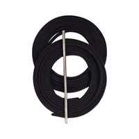 TOFL Baseball Glove Lacing Kit Black, Lacing Guide, 2 Leather Laces 72 Inches Long, 1 Leather Lacing Needle, Softball Glove Lace. (Black)