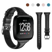 Lintelek Silicone Replacement Bands Compatible with Fitbit Versa, Eco-Friendly Wristband Breathable Soft Bands Washable Straps for 5.5-8.5 Inches, Quick Drying (Large, Dark)