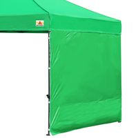 ABCCANOPY Instant Canopy SunWall (15+Colors) for 10x10 Feet, 10x20 Feet Straight Leg pop up Canopy, 1 Pack Sidewall Only, Kelly Green
