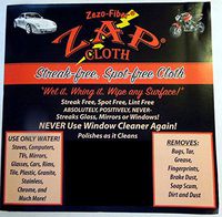 ZAP Cloth Streak Free Cleaning Cloth 2-Pack