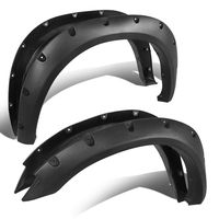 4Pcs Pocket-Riveted Style Wheel Fender Flare Cover Kit for 10-18 Ram Truck 2500/3500