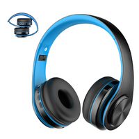 Viwind Wireless Bluetooth 5.0 Headphones Over Ear with Mic,Foldable Noise Cancelling Headset for Travel Work TV PC Android Cellphone 【Hi-Fi Stereo &Comfortable Earpads】-Blue