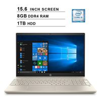 2019 HP Pavilion 15.6 Inch FHD Laptop (8th Gen Inter 4-Core i5-8250U up to 3.4GHz, 8GB DDR4 RAM, 1TB HDD, Intel UHD Graphics 620, WiFi, Bluetooth, HDMI, Windows 10) (Renewed)