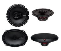 2) Rockford Fosgate R165X3 6.5" 90W 3 Way + 2) 6x9" 130W 2 Way Coaxial Speakers