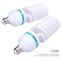 2PCS Photo Studio Photography Photography Photo CFL 135W 5500k Day Light Fluorescent Full Spectrum Bulb E27 Base