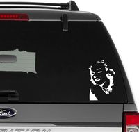 Marilyn Monroe Actress Sexy Blonde Vinyl Decal Sticker For Wall Decor, Windows, Laptop, Car, Truck, Motorcycle, Vehicles (Size-6 inch/15 cm Tall) - (Gloss BLACK Color)